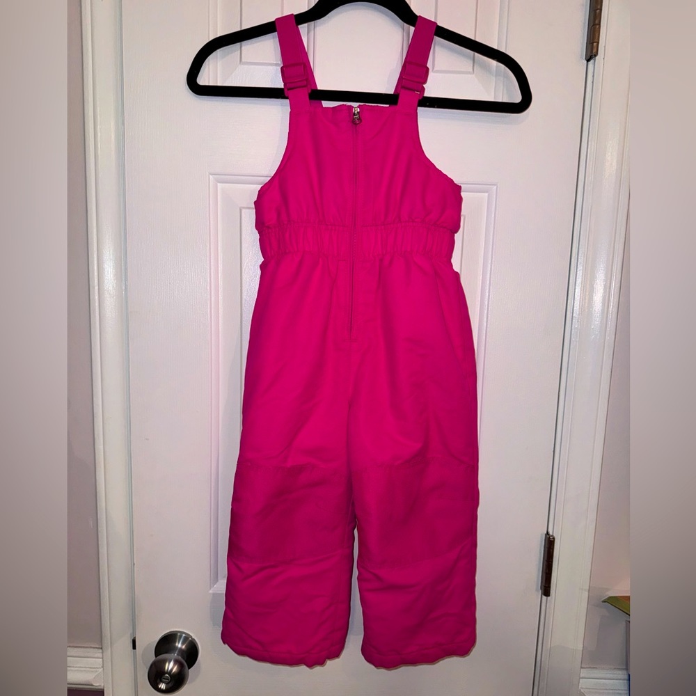 Healthtex Girls Pink snow/winter Overalls , size 3T